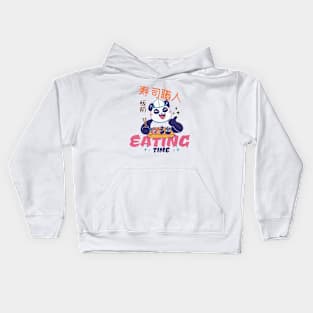 Panda Eating Time Design for food lovers Kids Hoodie